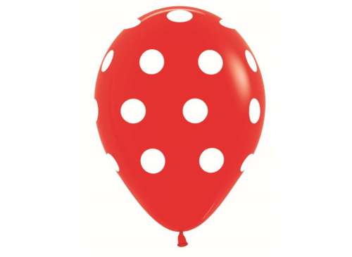 Polka Dot Balloons - Red - Click Image to Close